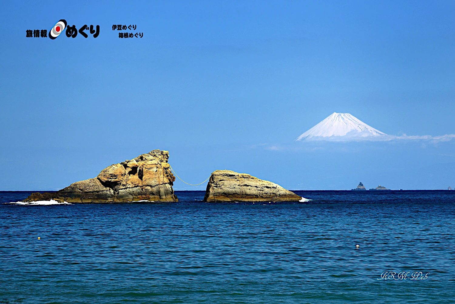 雲見海岸からの富士山