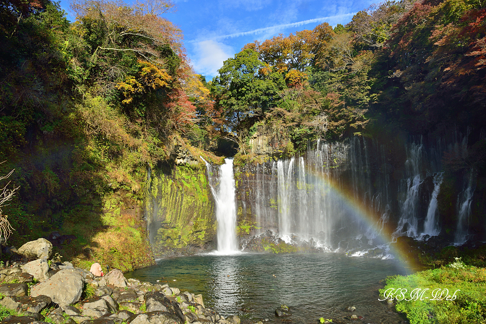 白糸の滝の紅葉