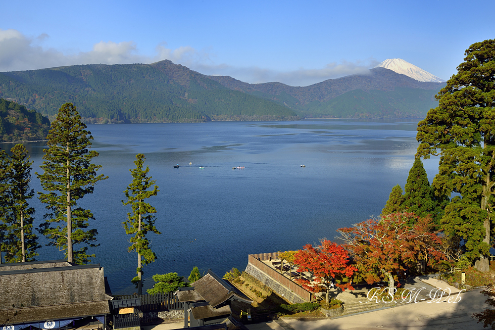 箱根関所の紅葉