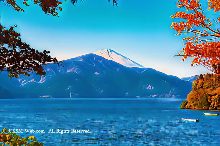 箱根芦ノ湖と富士山