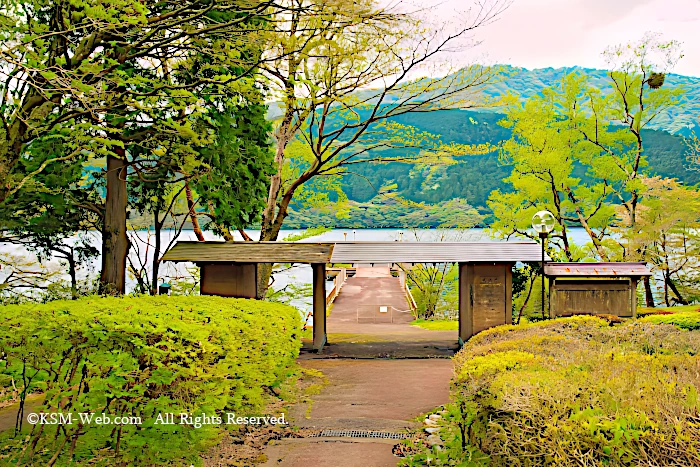 箱根九頭竜神社の桟橋