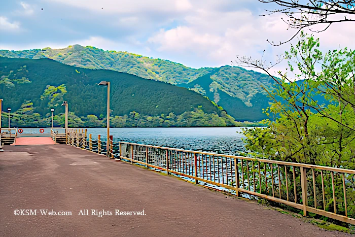 箱根九頭竜神社の桟橋