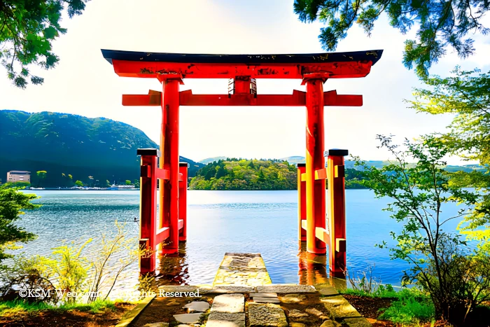 芦ノ湖 平和の鳥居