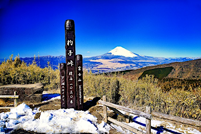 杓子峠からの富士山