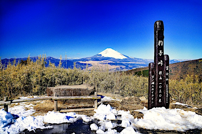 杓子峠からの富士山