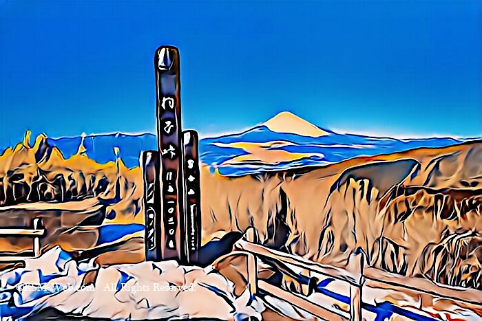 杓子峠からの富士山