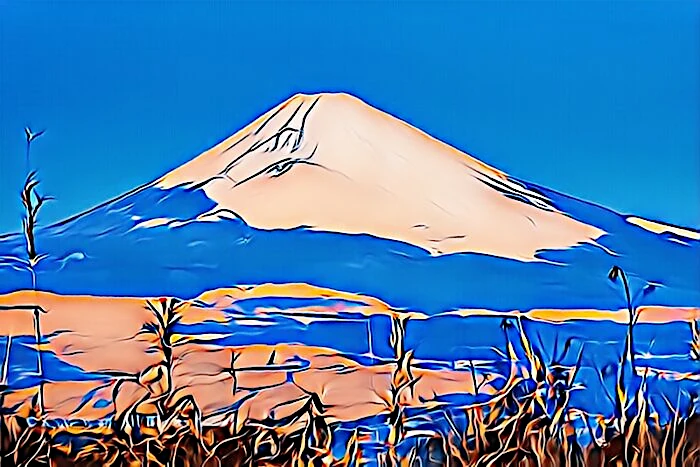 杓子峠からの富士山