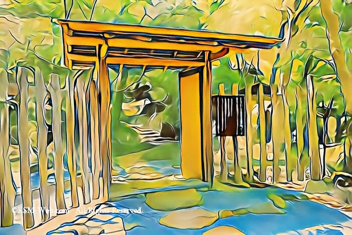 白雲洞茶宛の入口