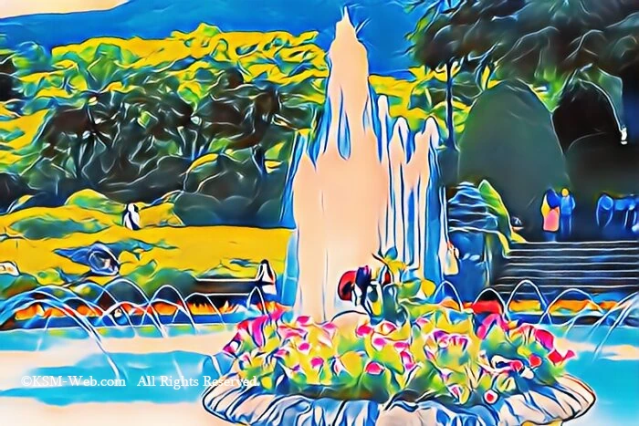 箱根強羅公園の噴水