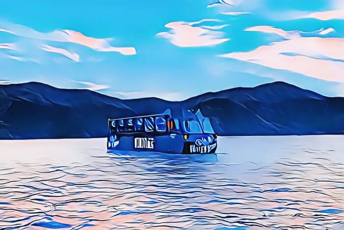 箱根園 水陸両用バス（忍者バス）