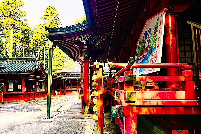 箱根神社拝殿/お札所