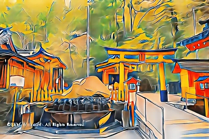 龍神水と九頭龍神社新宮