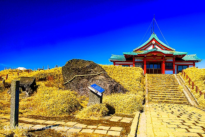 箱根元宮拝殿と鳥居