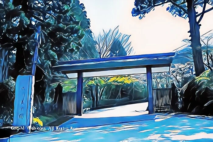 成川美術館の正門