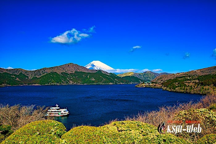 恩賜箱根公園からの芦ノ湖と富士