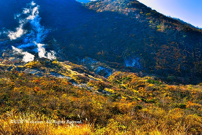 大涌谷の噴煙