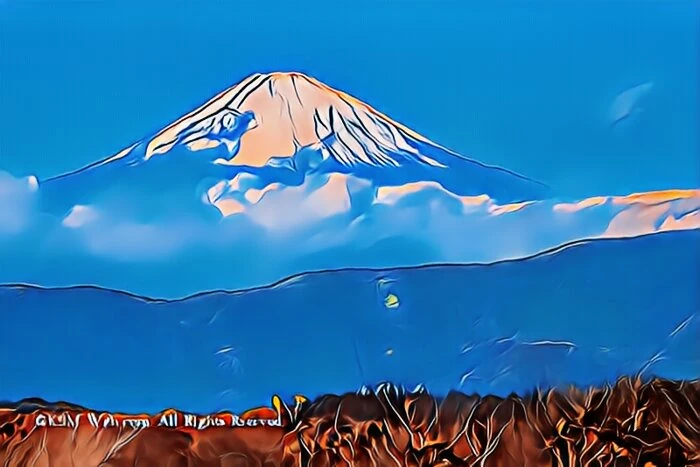 大涌谷からの富士山
