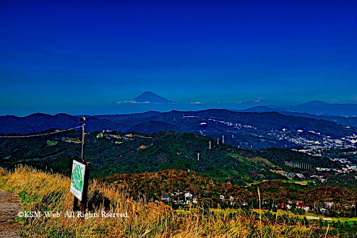 大室山山頂からの富士山