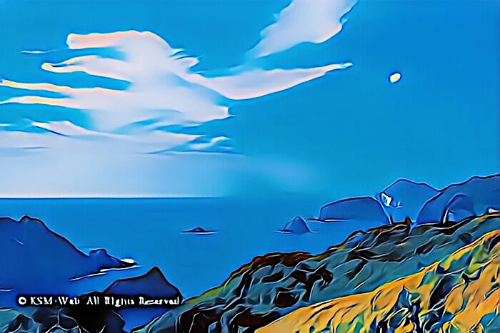 あいあい岬から見た中木