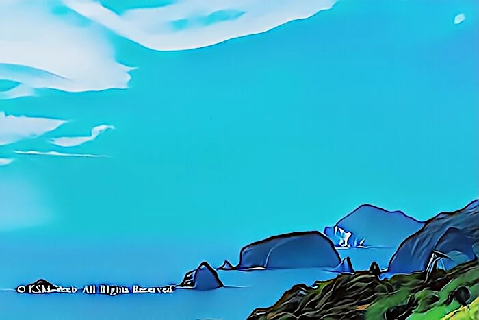 ユウスゲ公園から見た大根島