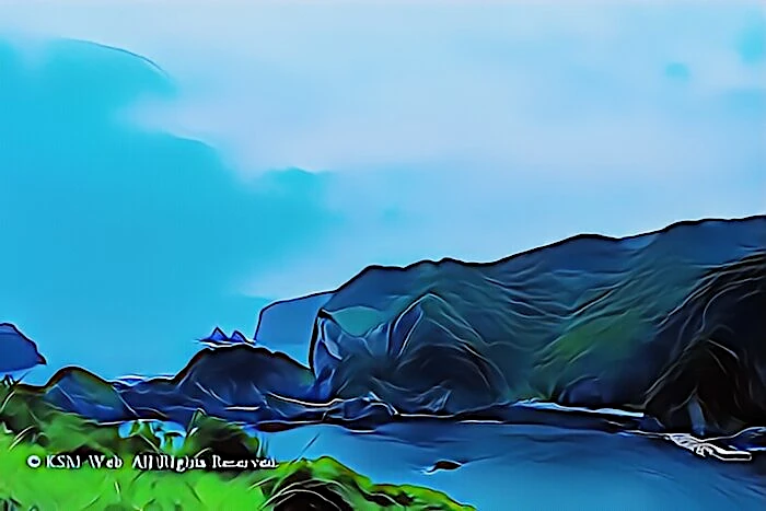 あいあい岬から見た中木