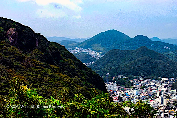 寝姿山展望台からの景観