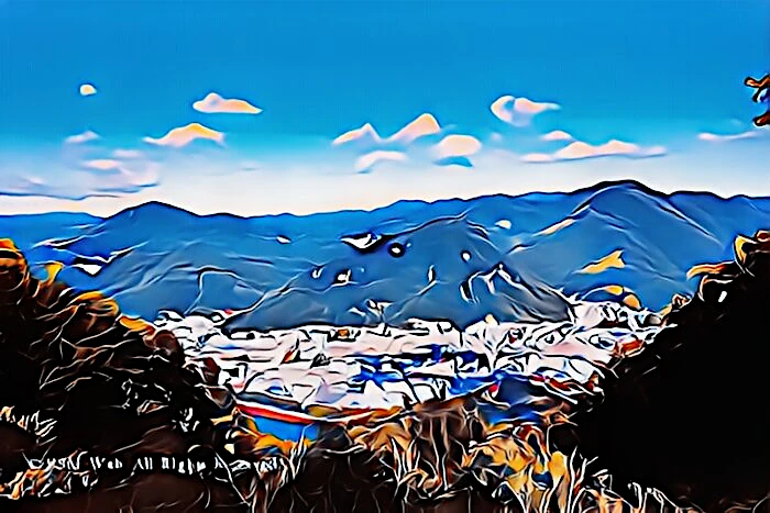 寝姿山展望台からの景観