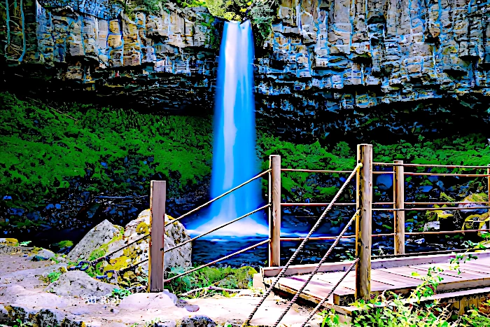 工事後萬城の滝