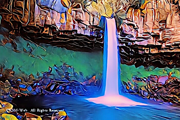 工事後萬城の滝