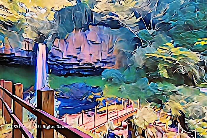 工事後萬城の滝