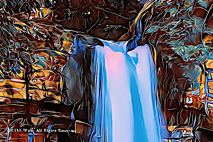 工事後萬城の滝