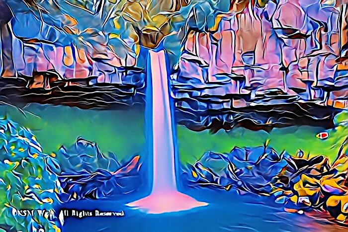 工事後萬城の滝