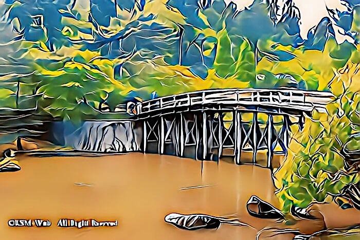 虹の郷 菖蒲ケ池の橋