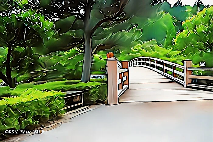 虹の郷 菖蒲ケ池の橋