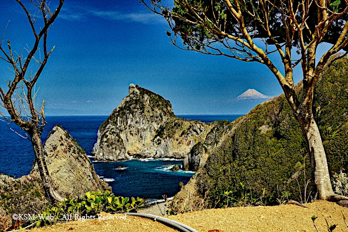 千貫本,鳥帽子山と富士山