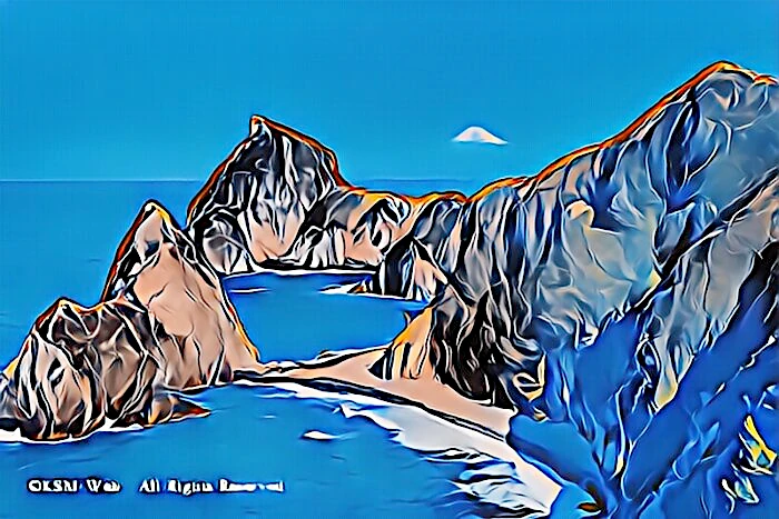 千貫本,鳥帽子山と富士山