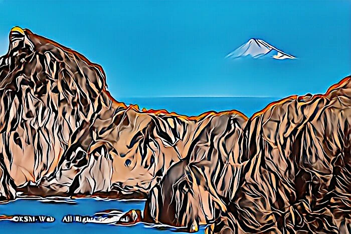 鳥帽子山と富士山