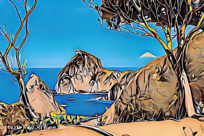 千貫本,鳥帽子山と富士山