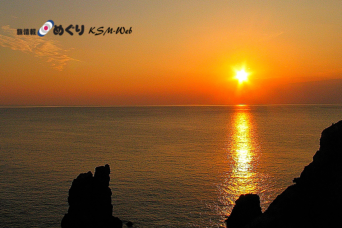 黄金崎の夕景