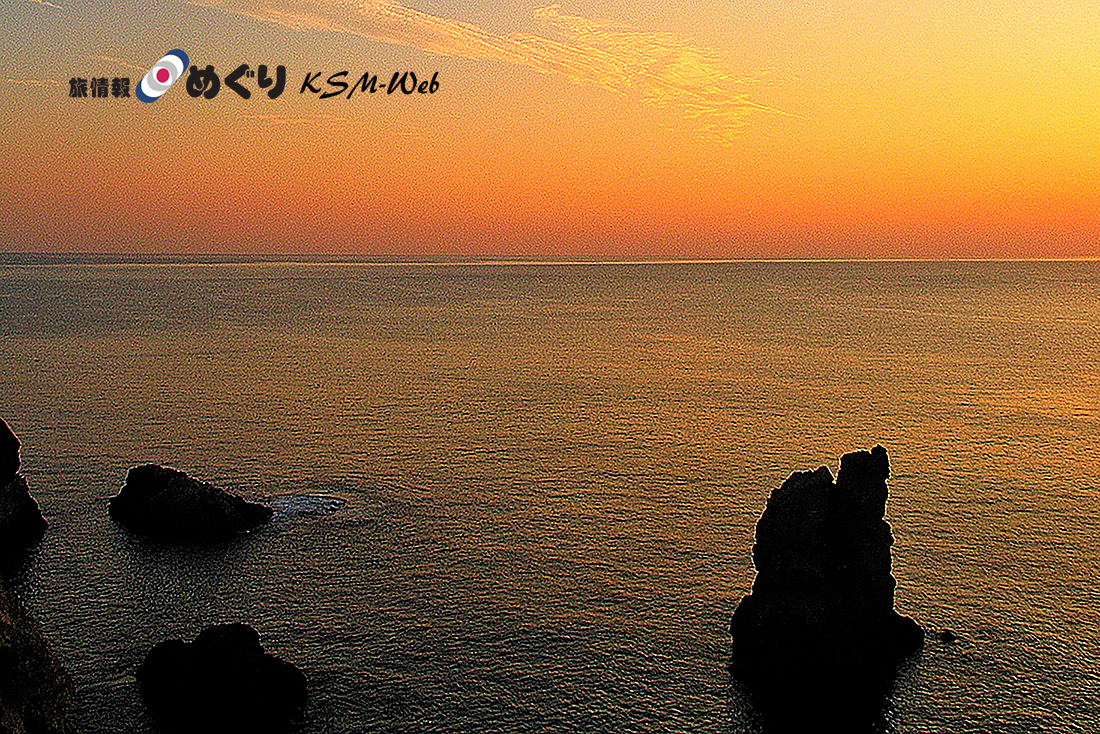 黄金崎の夕景