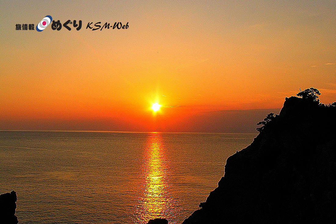 黄金崎の夕景
