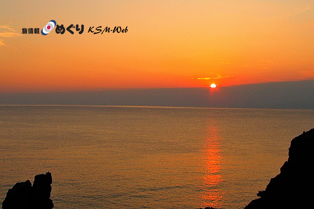 黄金崎の夕景