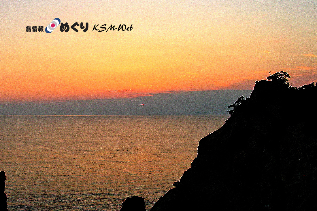 黄金崎の夕景