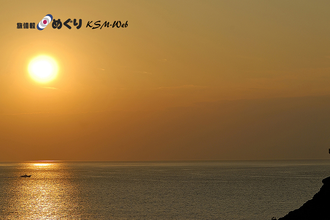 黄金崎の夕景