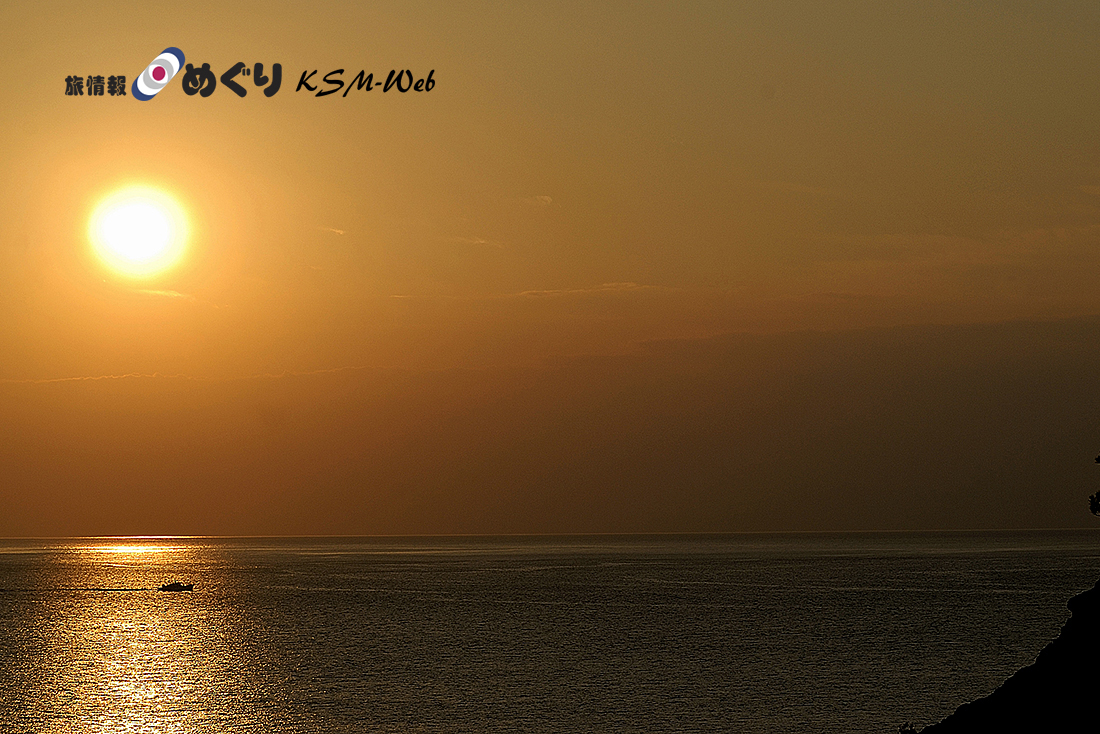 黄金崎の夕景
