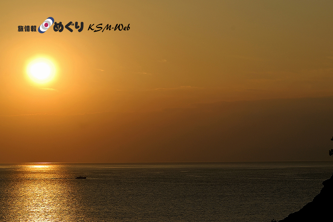 黄金崎の夕景