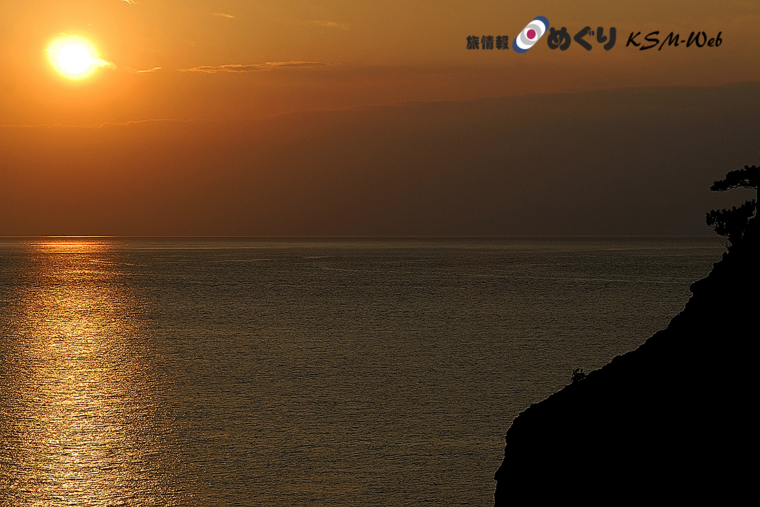 黄金崎の夕景