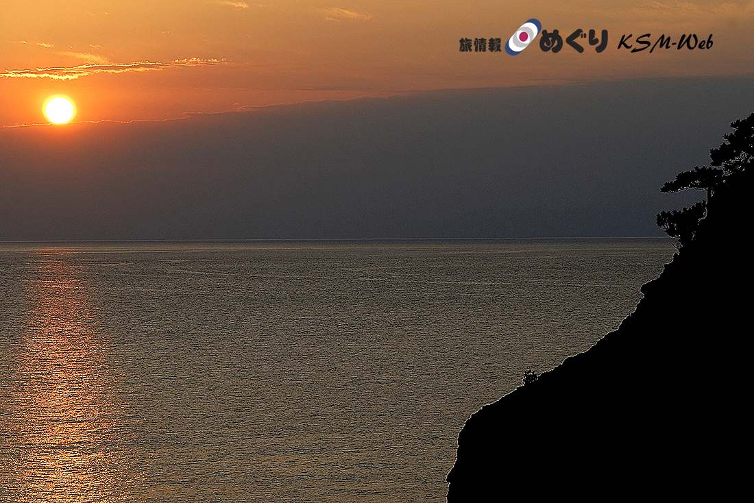 黄金崎の夕景