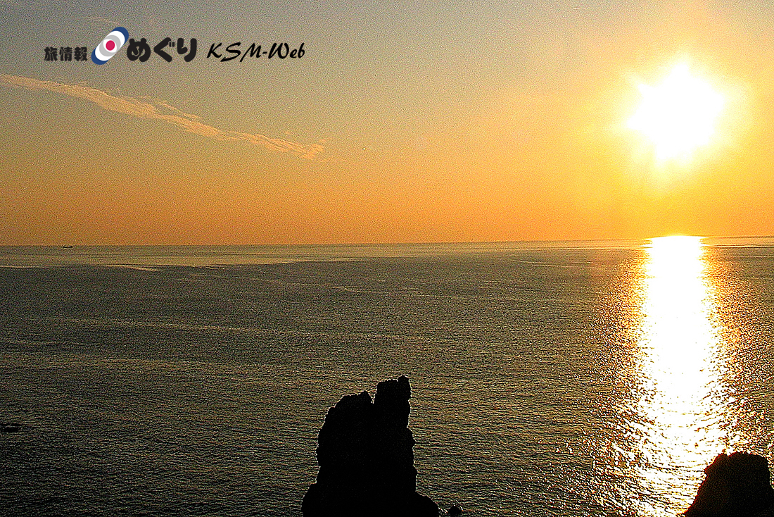 黄金崎の夕景