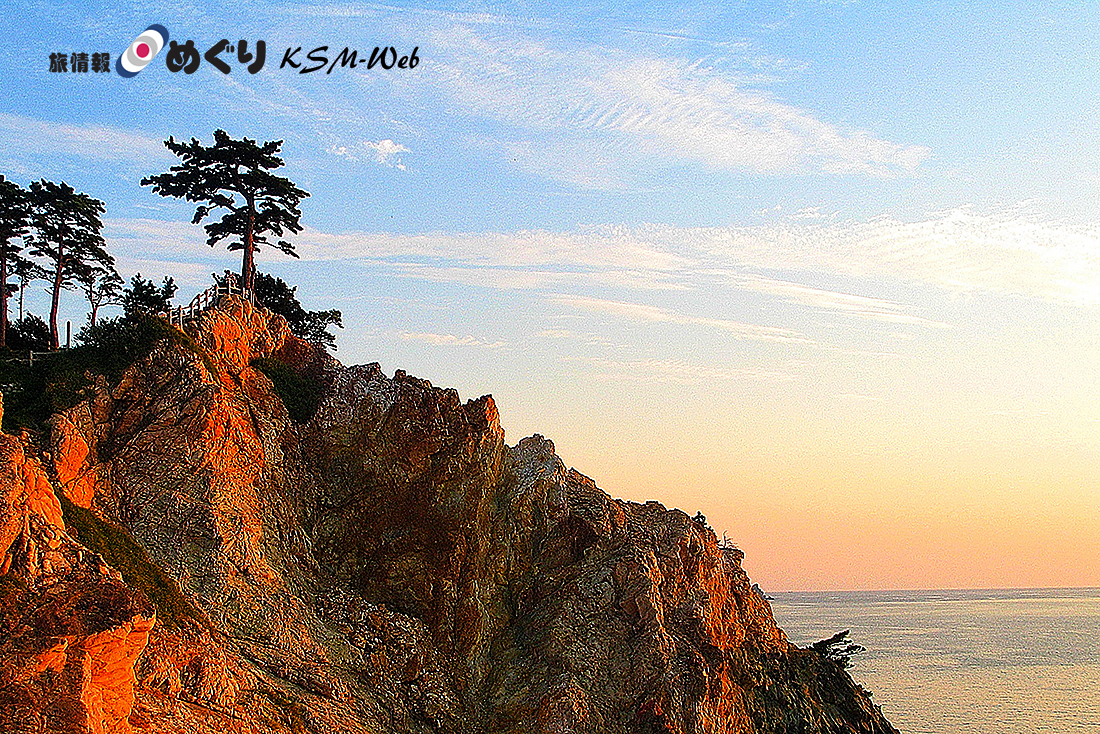 黄金崎の夕景
